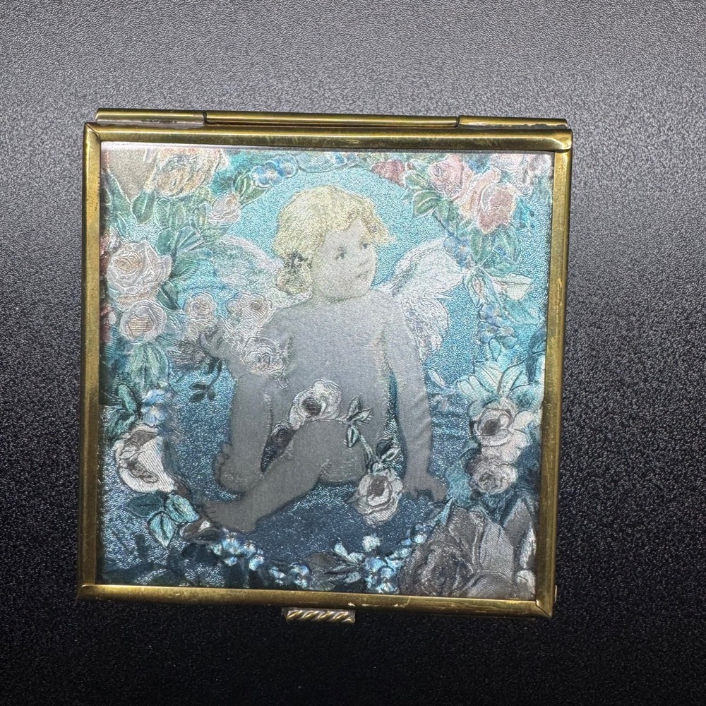 via vermont handcrafted greetings box Thomas Cathy collection baby angel 1993